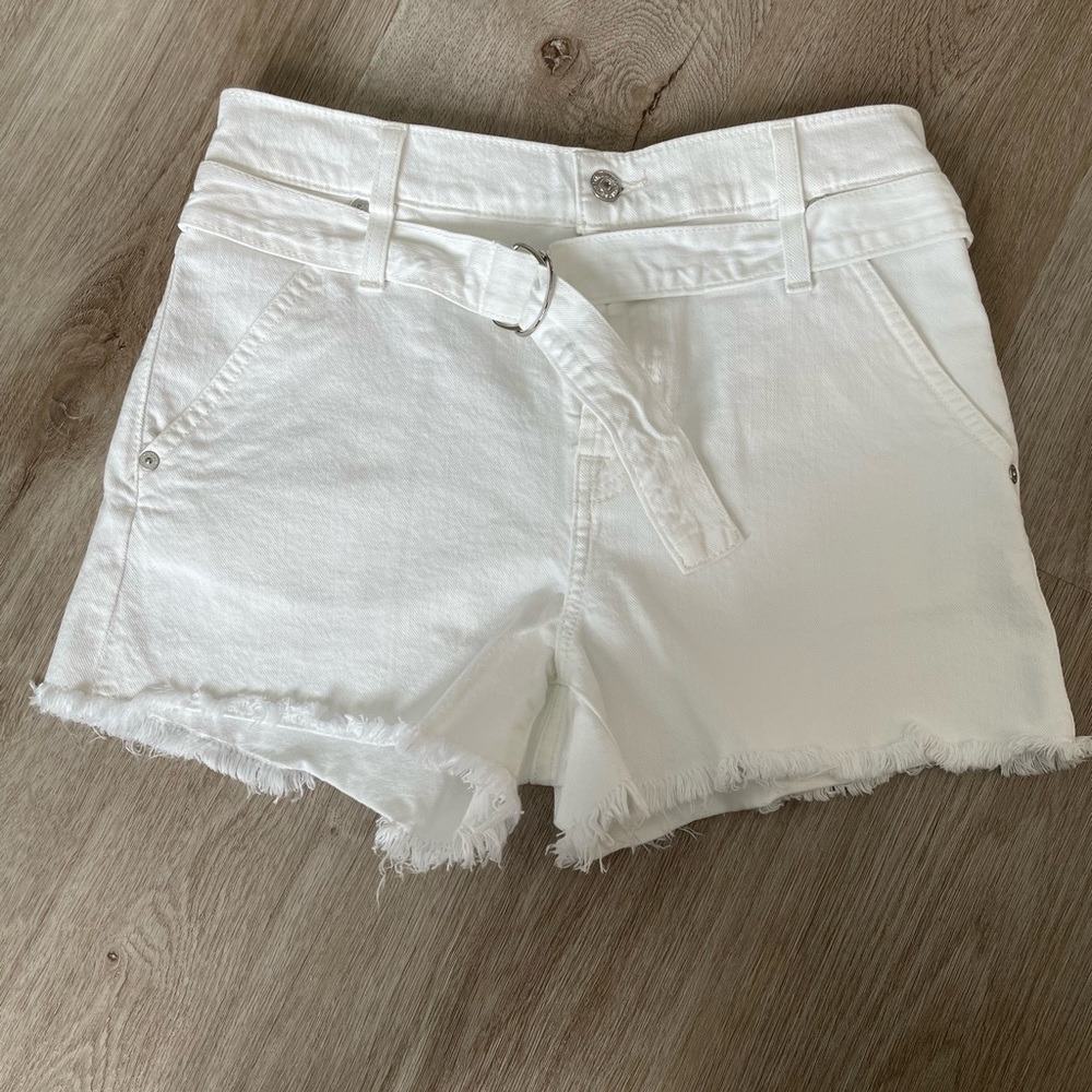 Hudson Women's White Denim Shorts